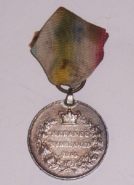 Appraisal: Scinde Medal Meeane Hyderabad engraved Lieut H R Done nd