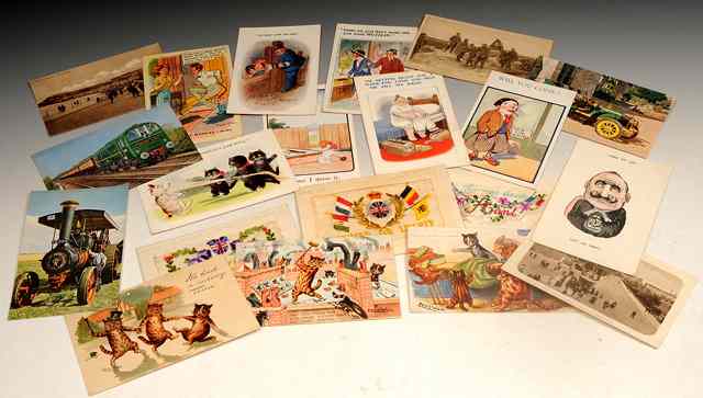 Appraisal: A LARGE COLLECTION OF POSTCARDS comprising Louis Wain Donald McGill