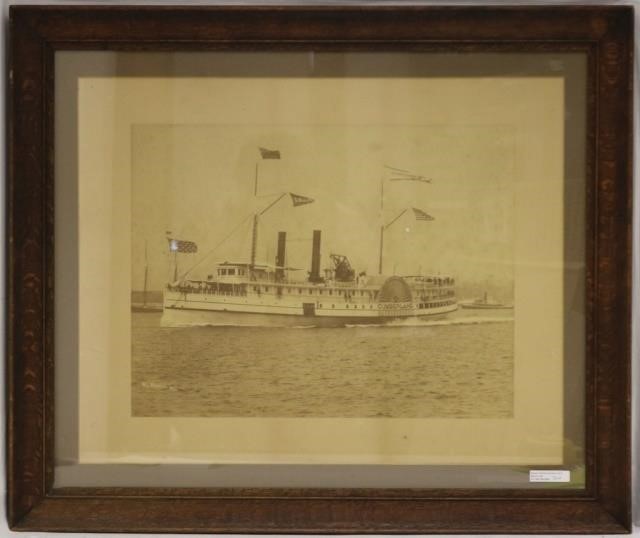 Appraisal: NATHANIEL STEBBINS - UNRECORDED MAMMOTHALBUM PHOTOGRAPH OF THE ILL-FATED STEAMER