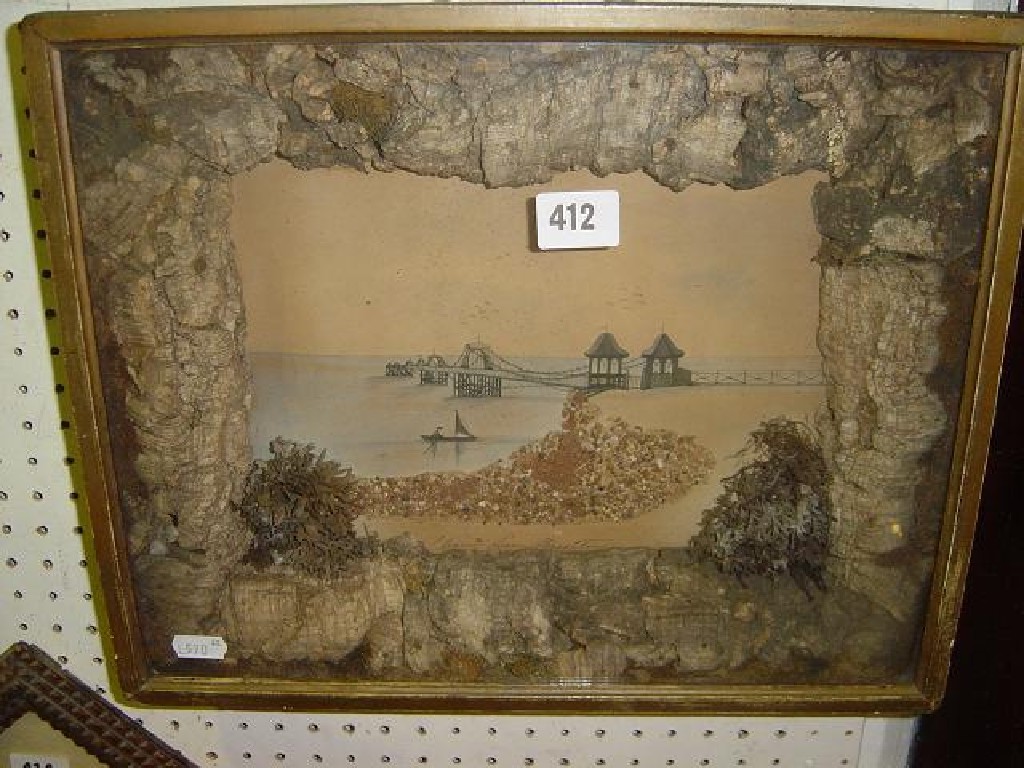 Appraisal: A th century watercolour of Chain Pier at Brighton displayed