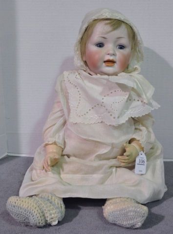 Appraisal: German Character Baby By Hertel Schwab Co Blue sleep eyes