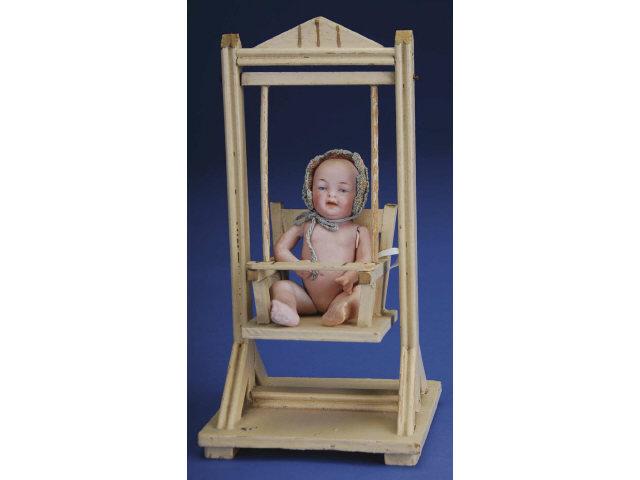 Appraisal: Kestner All Bisque Baby In Swing Germany ca all bisque