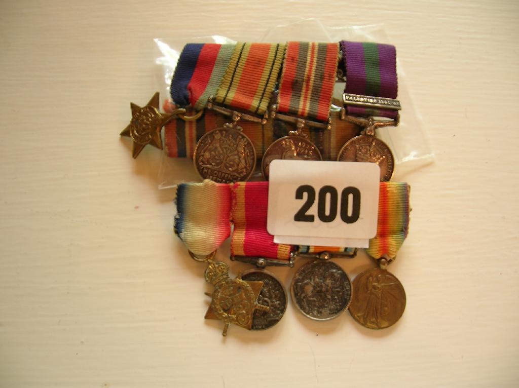 Appraisal: Three groups of four medals WWI trio plus China WWI