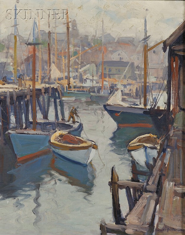 Appraisal: Emile Albert Grupp American - Harbor View Signed Emile A