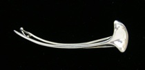 Appraisal: Tiffany Co Sterling Silver Hair Bean Barrette Marked Tiffany and