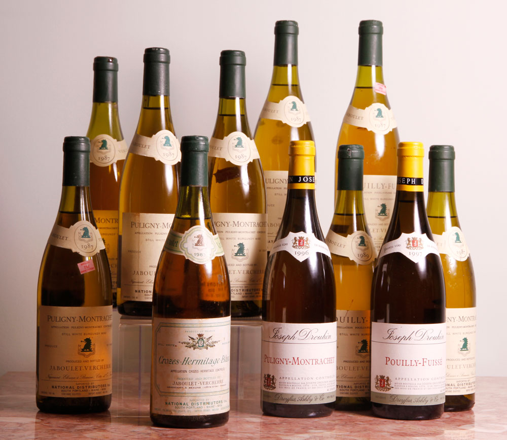 Appraisal: - Lot of French White Wines Lot of eleven bottles