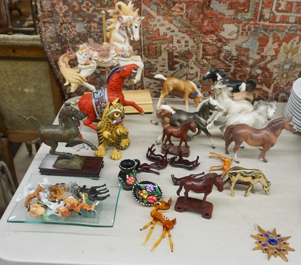 Appraisal: Collection of Assorted Animal Figurines Including Breyer and Hagen-Renaker