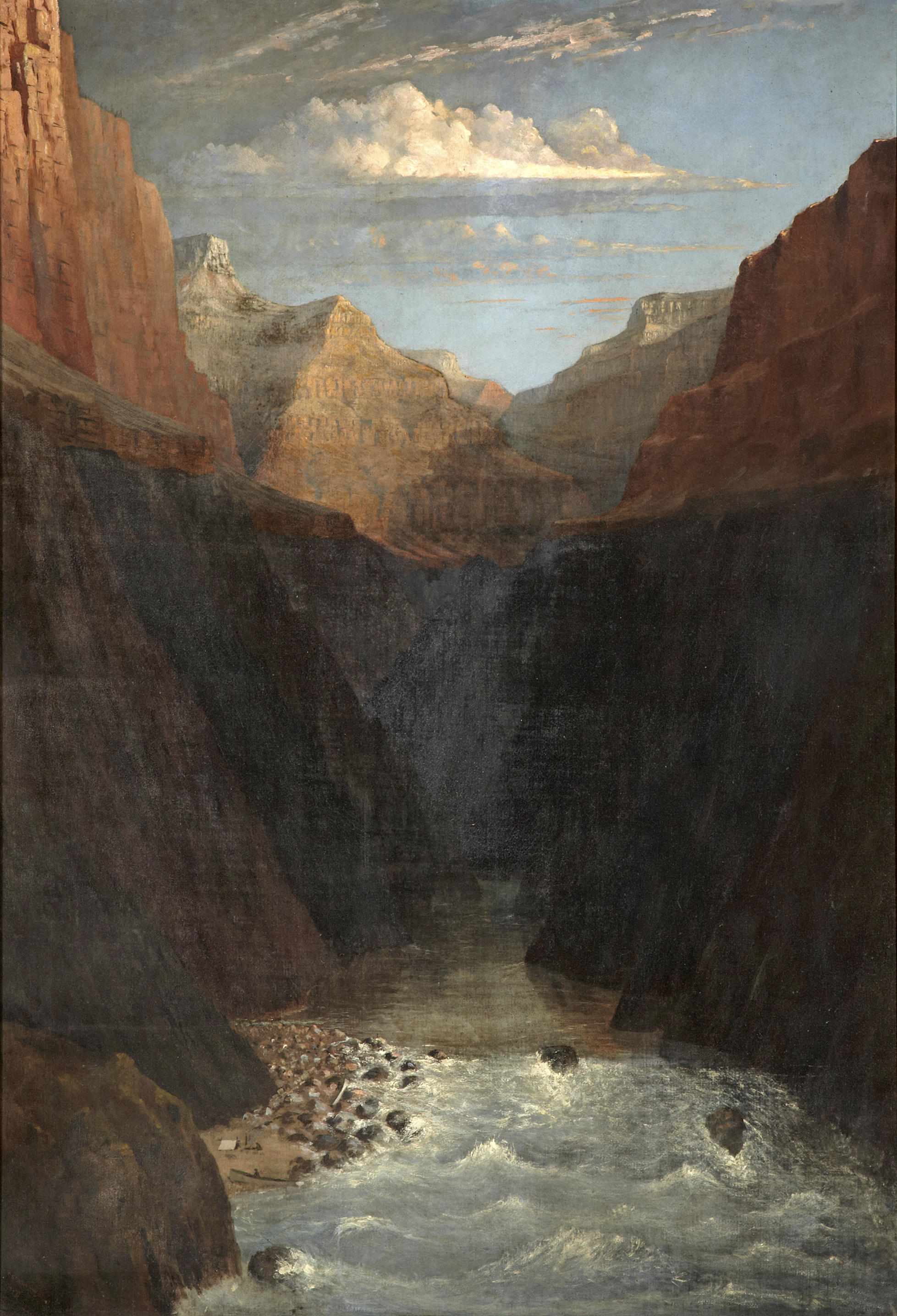 Appraisal: Frederick Samuel Dellenbaugh American - In the Grand Canyon signed