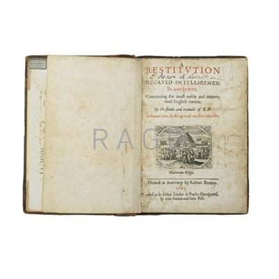 Appraisal: TH C DUTCH VOLUME A Restitution of Decayed Intelligence in