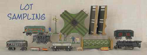 Appraisal: Miscellaneous group of trains and accessories th c to include