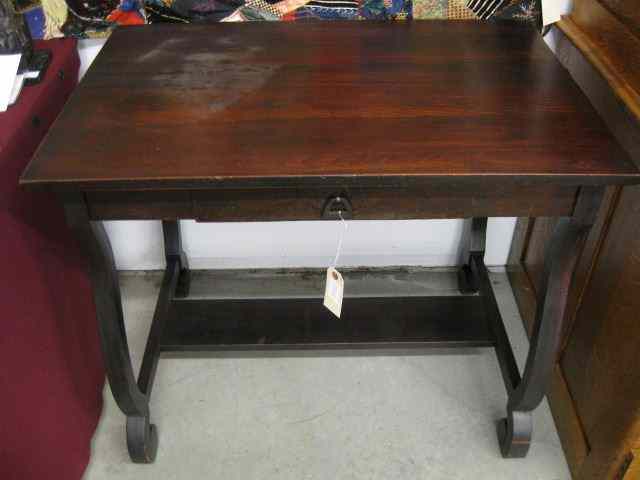 Appraisal: Antique Desk or Library Table with drawer '' tall ''