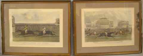 Appraisal: AFTER J F HERRING FORES'S RACING SCENES PLATES AND Color