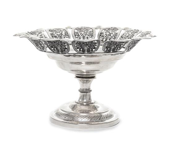 Appraisal: Sale Lot An Austro-Hungarian Silver Footed Bowl th Century with