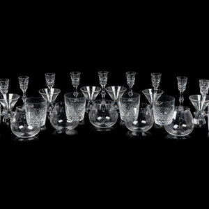 Appraisal: A Group of Assorted Glasses comprising six Lalique old fashioned