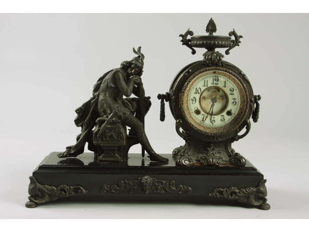 Appraisal: New Haven Clock Co Ivanhoe Mantle Clock ca - day