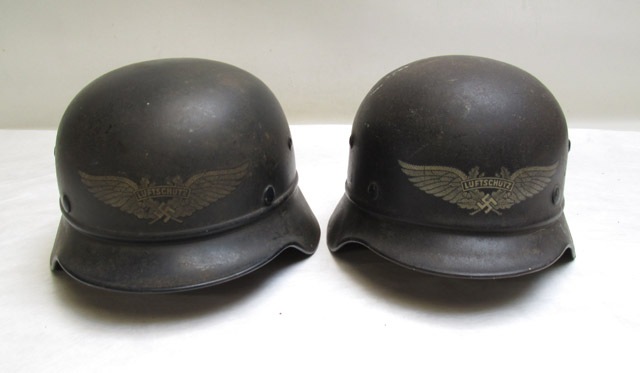 Appraisal: TWO WORLD WAR TWO GERMAN NAZI LUFTSCHUTZ CIVIL DEFENSE FORCE