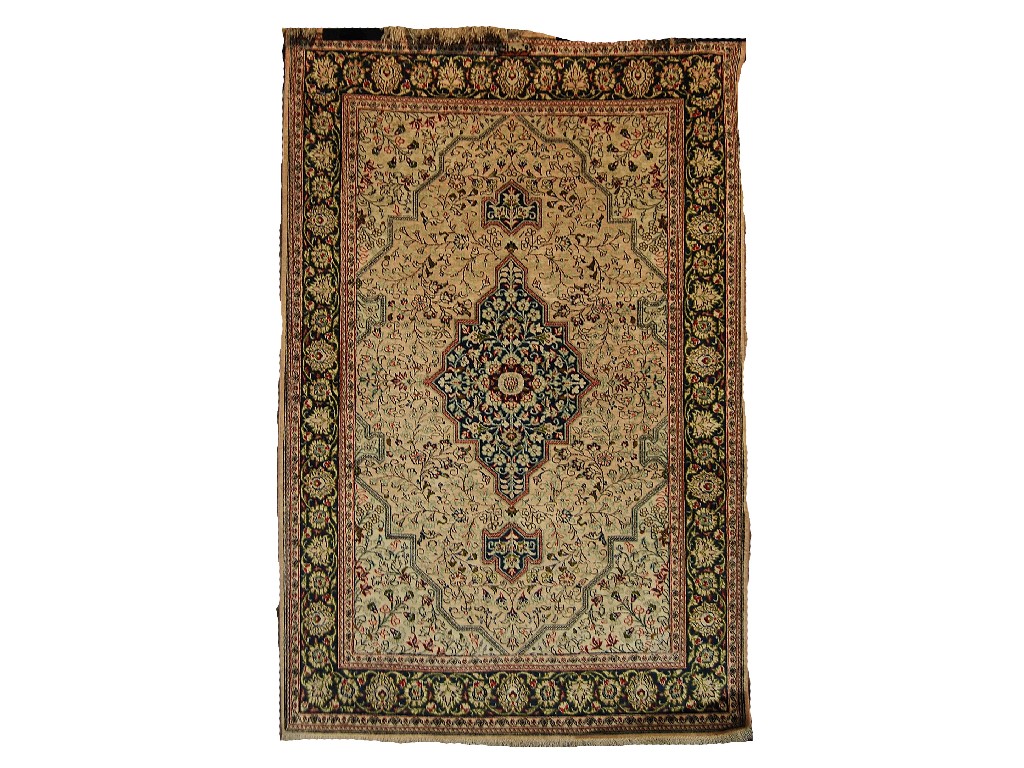 Appraisal: Persian silk rug late th century