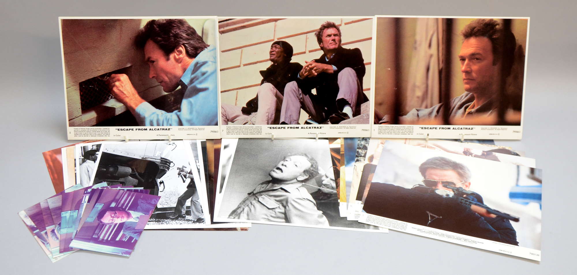 Appraisal: lobby cards stills including numbered cards from the Clint Eastwood