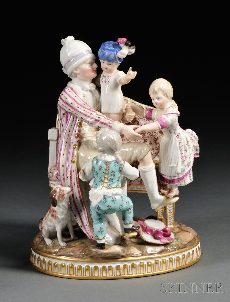 Appraisal: Meissen Figural Group The Good Father Germany th century the