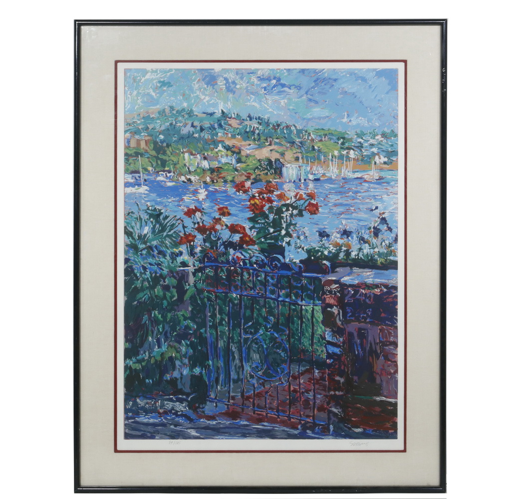 Appraisal: MARCO SASSONE CONTEMPORARY ITALY Laguna Vista limited edition serigraph signed