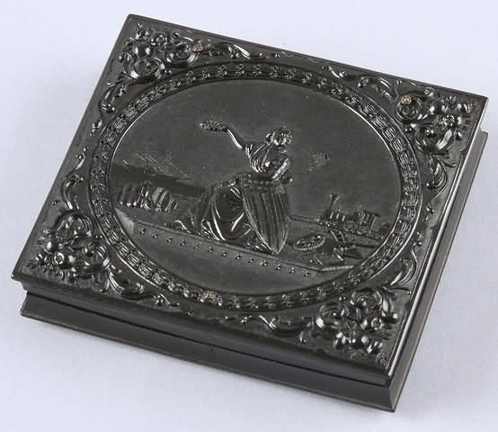 Appraisal: Sixth plate union case Seated Liberty with Shield Krainik- Case