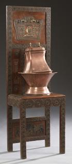 Appraisal: French Copper Lavabo c consisting of a cov French Copper