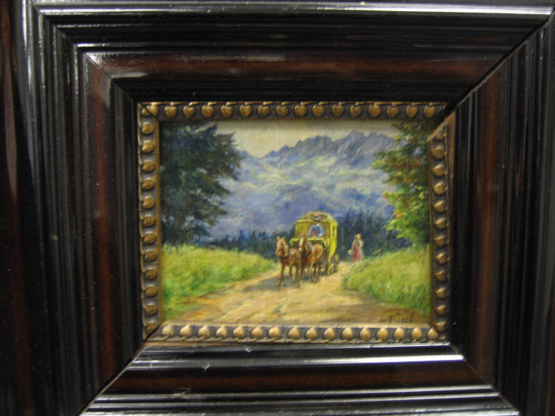 Appraisal: FURST GERMAN LATE TH CENTURY BLICK AUF DIE KAMPENWAND oil