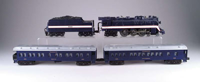 Appraisal: MODERN LIONEL - - Wabash loco Tender and matching passenger