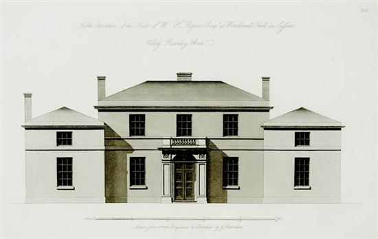 Appraisal: George Richardson British - FOUR ARCHITECTURAL WORKS ELEVATIONS OF THE