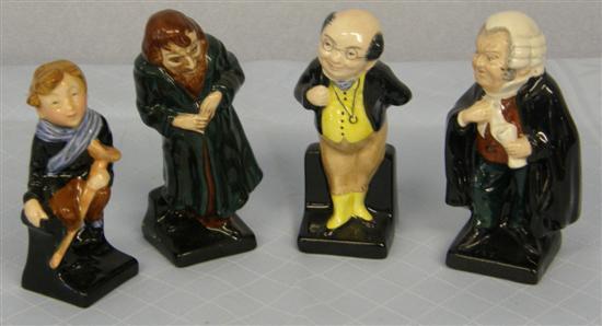 Appraisal: Four Royal Doulton Dickens figures TinyTim Pickwick Fagin and Buzfuz