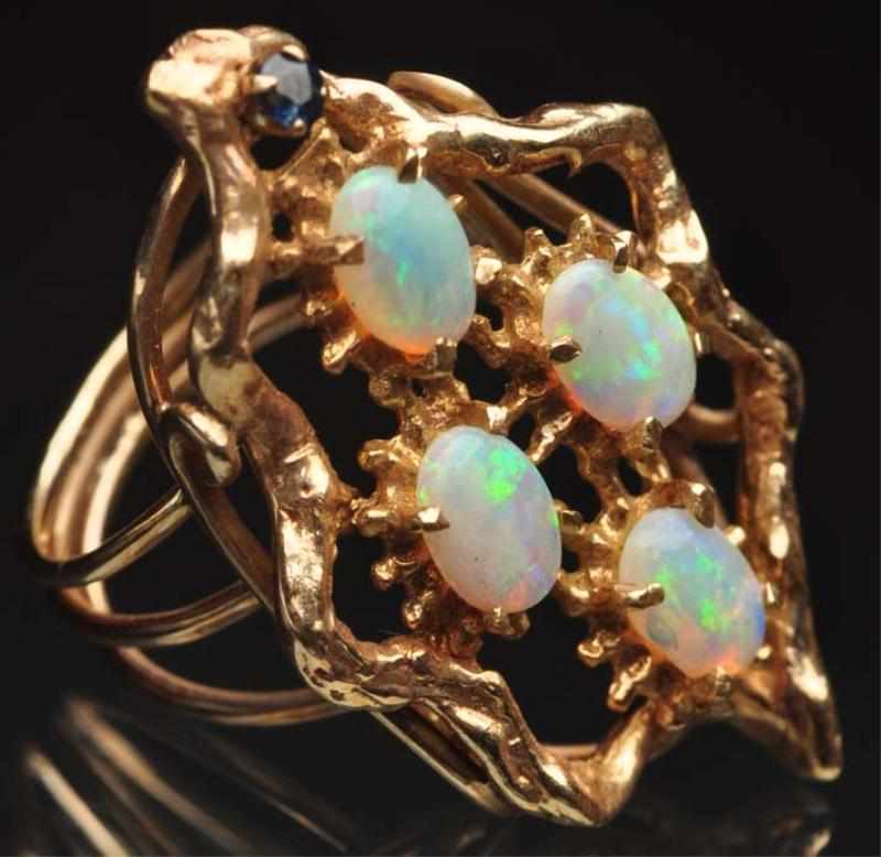 Appraisal: K Y Gold Opal Ring Weight grams dwt Condition Excellent