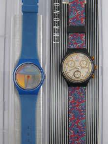 Appraisal: Two Swatch wrist watches including one chronograph