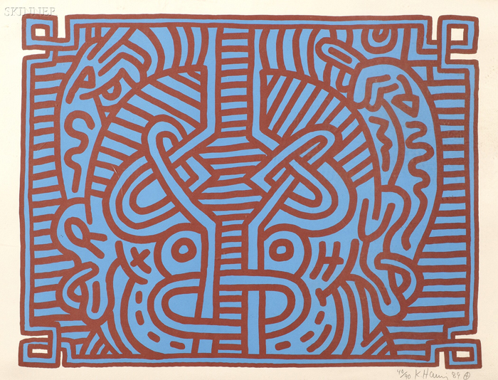 Appraisal: Keith Haring American - Chocolate Buddha edition of plus proofs