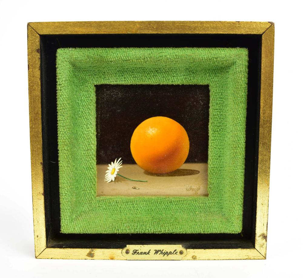 Appraisal: FRANK WHIPPLE AMERICAN - Still Life with Orange and Daisy