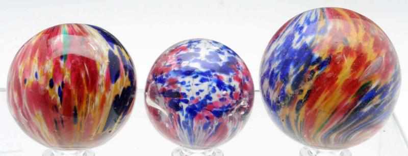 Appraisal: Lot of Handmade Marbles Includes one four-paneled onionskin with white