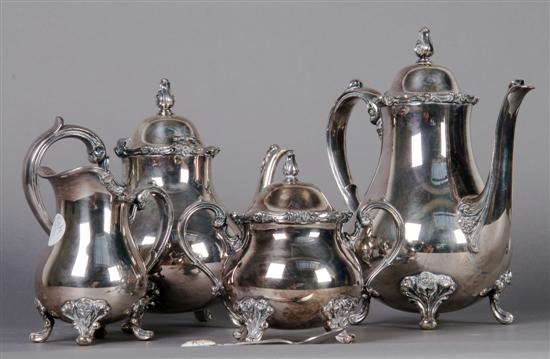 Appraisal: An American Silverplate Tea and Coffee Service Wilcox International Height