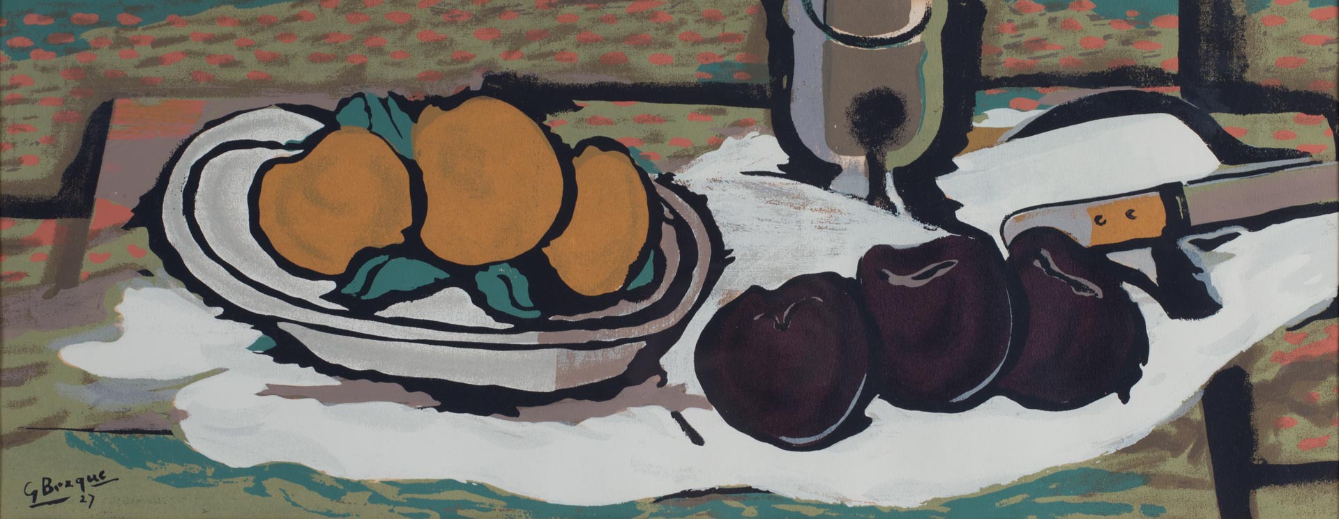 Appraisal: After Georges Braque Nature Morte Aux Fruits French - Callotype