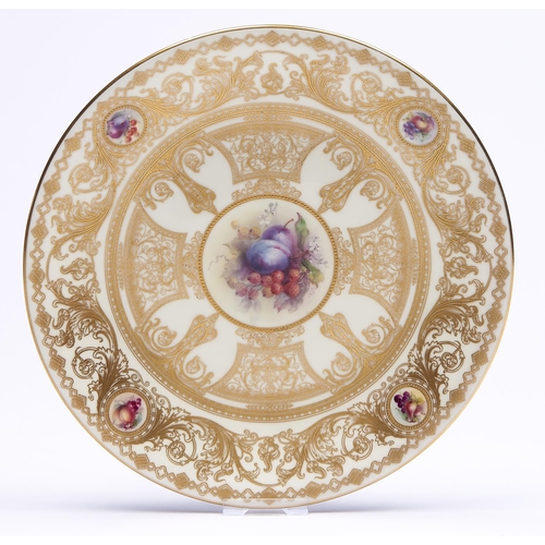 Appraisal: A Royal Worcester cabinet plate c painted by G Cole