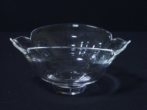 Appraisal: STEUBEN GLASS 'CALYX' BOWL Incised mark designed by Donald Pollard