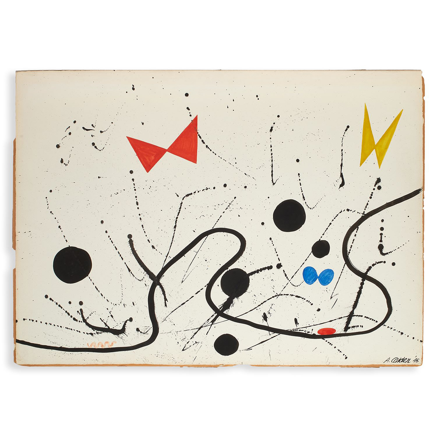 Appraisal: ALEXANDER CALDER GOUACHE ON PAPER Alexander Calder American - Victory