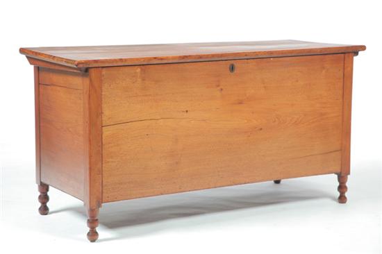 Appraisal: BLANKET CHEST Ohio Valley nd quarter- th century walnut Six-board