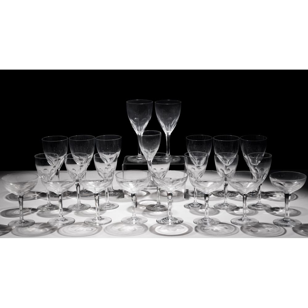 Appraisal: BACCARAT CRYSTAL ZURICH STEMWARE COLLECTION pieces including water goblets wine