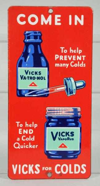 Appraisal: Porcelain Vicks Come In Door Push s to s Only