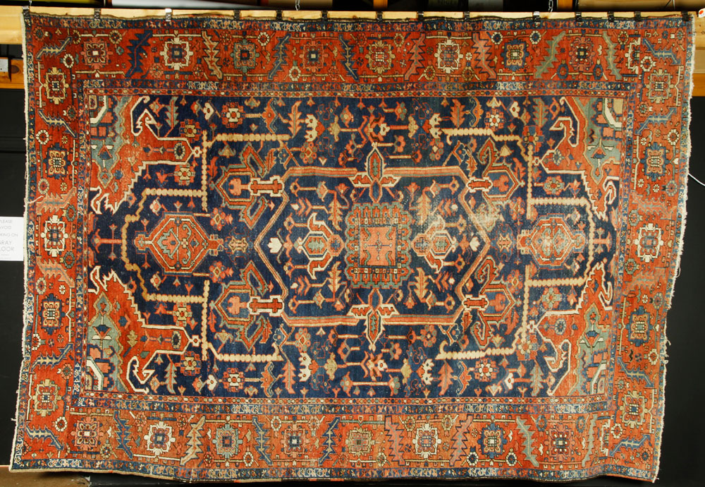 Appraisal: - th C Persian Karaja Heriz Rug th century Persian