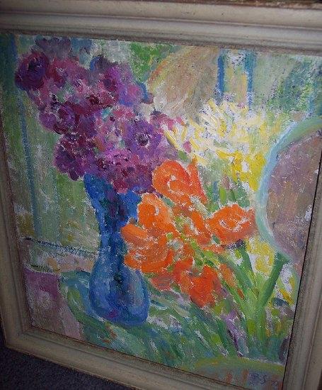 Appraisal: Rudolf Helmut Sauter August Flowersinitialled and dated ' oil on