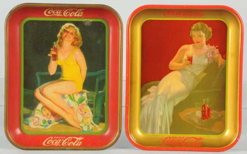 Appraisal: Lot of Coca-Cola Serving Trays Includes one tray with one