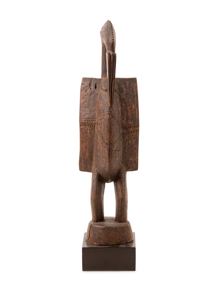 Appraisal: A Senufo Carved Wood Bird Figure A Senufo Carved Wood