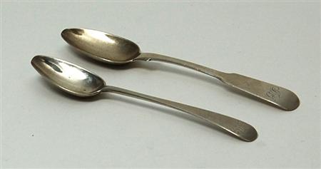 Appraisal: Unascribed - a Scottish provincial teaspoon maker unknown marked with