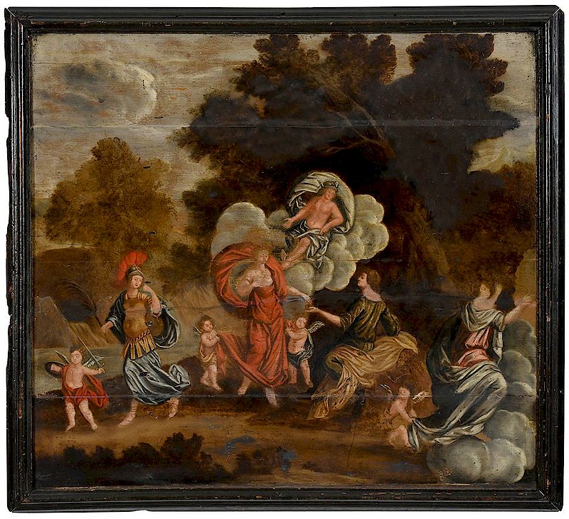 Appraisal: Italian School th century Judgment of Paris oil on oak