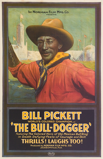 Appraisal: A VERY RARE POSTER FILM PICKETT BILL Bull-Dogger Movie poster